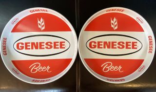 Genesee Beer Trays - Set Of Two Nos