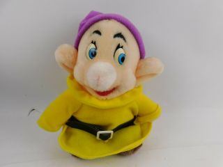 Vintage Walt Disney World The Seven Dwarfs Dopey 7 " Plush Toy