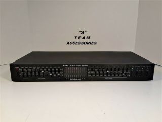 Vintage Teac Eqa - 10 W/ 10 - Band Graphic Equalizer And Spectrum Display