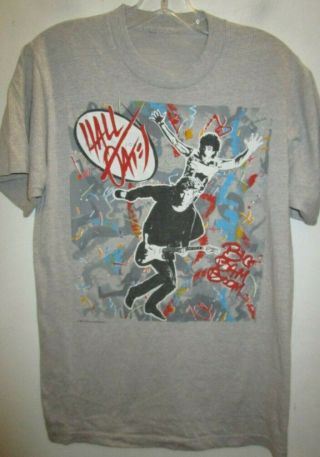 Vintage M Hall And Oates Big Bam Boom Concert Tour T - Shirt “thru 1985” 2 - Sided