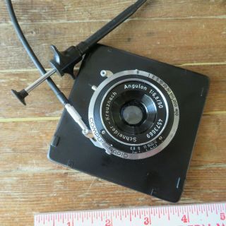 Vintage Schneider - Kreuznach 90mm F/6.  8 Angulon Compur Rapid Lens