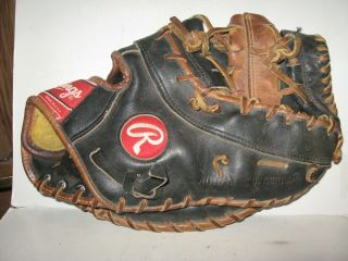 Vintage Rawlings " Gold Glove Series " First Basemans Glove - Made In Usa