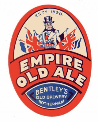 Old Beer Label/s - Uk - Bentley 