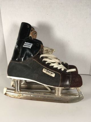 Vintage Bauer Supreme 96 Ice Hockey Skates W/built In Ankle Guards Men Sz.  9 1/2