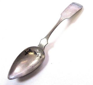 19th Century Antique Watson & Hildeburn.  900 Coin Silver Fiddle Back 6 " Spoon