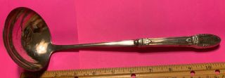 Rare Rogers Bros First Love Soup Ladle 10.  5 " Silver Plate Hollow Handle