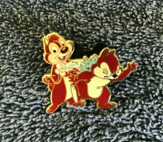 Disney Chip And Dale Chipmunks Water Squirting Flower Design Pin 2007