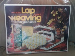 Vintage John Alan Love & Money Crafts Lap Weaving Looms W/patterns & Instruction