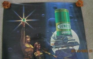 Vintage 1970s Genesee Cream Ale Taste Invaders II Bliss Sci - fi Poster19 