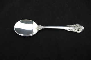 Wallace Grande Baroque Sterling Silver Cream Soup Spoon - 6 - 1/8 " - No Monogram