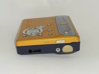 Vintage Gold Sony MiniDisc Recorder Walkman MZ - N505 Type - R 3