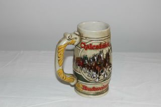 Vintage Budweiser Clydesdales Stein Beer Mug - Ceramarte Brazil