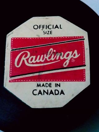 BUFFALO SABRES VINTAGE RAWLINGS OFFICIAL NHL HOCKEY GAME PUCK CANADA 1970s GEM 3