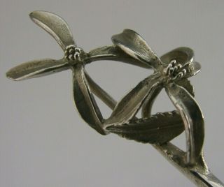 Australian Arts & Crafts Solid Sterling Silver Flower Spoon C1980 Harris