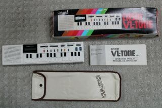 Vintage Casio Vl - Tone Synthesizer Keyboard Piano Model Vl1 Case Box