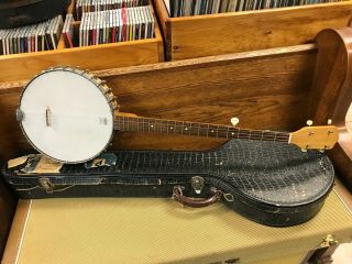 vintage 1965 5 - String Banjo w/case No Name 2