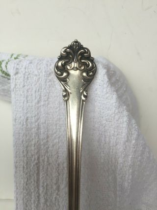 Antique REED & BARTON Victorian American Sterling Silver Serving Fork Openwork 3