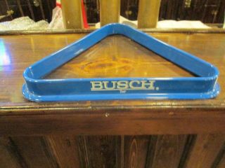 Vintage Busch Beer,  Regulation Size Pool Ball Rack,  " Head For The Mountains "