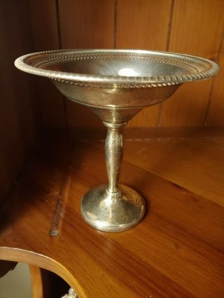 Vintage Fisher Sterling Silver Candy Dish Weighted 932