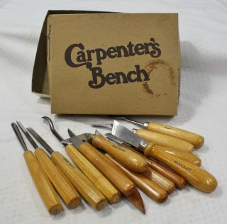 Vintage Wood Craft Wood Carving Kit - Made In Sweden