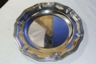 Christofle Silver Plated Circular Dish Tray 10 5/8 Inches Round