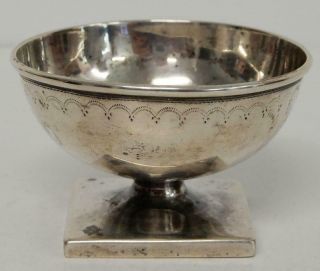 18 - 1900 Sterling Silver Theodore B Starr,  York Mustard/salt Cup,  Square Base