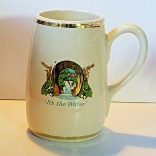 Vintage Olympia Beer Ceramic Mug Stein.  3 L Its The Water Horseshoe Hfc 2075 Us