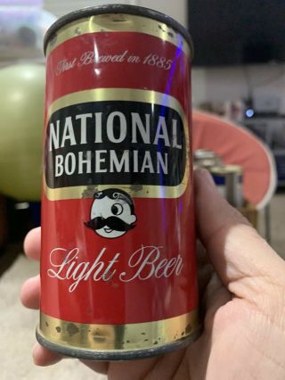 National Bohemian Light Beer 12 Oz.  Flat Top Beer Can - Baltimore,  Maryland 102 - 7