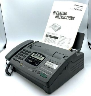 Vintage Panasonic Kx - F580 Telephone Answering Machine System With Fax -