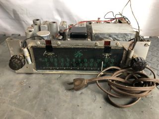 Vintage 1950s Fisher 80 - T Tuner Preamp Project All Tubes Needs Service