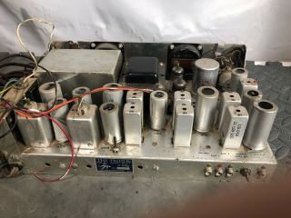 Vintage 1950s Fisher 80 - T Tuner Preamp Project All Tubes Needs Service 3