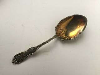 Antique Pat.  1892 Towle Old English Sterling Silver Repousse Serving Spoon 9.  5 "