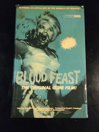 Blood Feast Comet Video Big Box Vhs Herschel Gordon Lewis Horror Classic Vintage