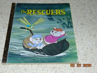 The Rescuers (1977) Little Golden Book,  Walt Disney,  Vintage Awesome
