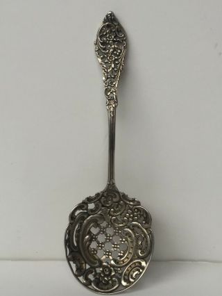 Antique Howard And Company Victorian American Sterling Silver Nut Bon Bon Spoon
