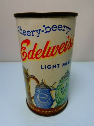 Edelweiss Cherry - Berry Flat Top Beer Can 59 - 6 Schdenhofen Chicago Illinois
