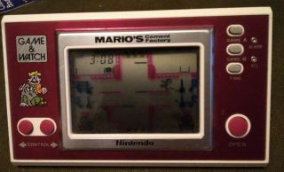 Nintendo Game & Watch Mario’s Cement Factory Vintage Full Order 80s