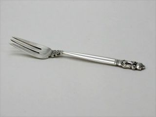 Georg Jensen Acorn Sterling Silver Pastry Fork (s) - 5 5/8 " - No Monogram