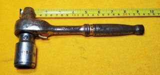 Vintage Tubelox N2949 1/2 " Scaffold Ratchet Hammer Wrench & 7/8 " N2949 - 8 Socket