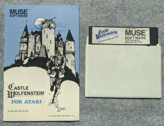Castle Wolfenstein Atari 400 800 Home Computer Muse Software Vintage Game 1983