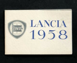 Vtg 1958 Lancia Sales Brochure Appia Aurelia Flaminia Truck Bus Trolley Photos