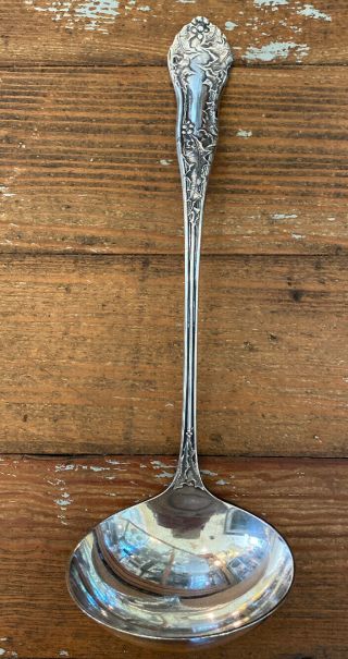 Vtg Holly By Ehh Smith/national Plate Silverplate 9.  5” Ladle
