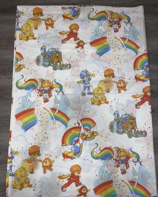 Vintage,  Rainbow Brite By Hallmark Cards,  1983,  Twin Size Sheet Set Flat&fitted