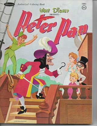 Walt Disney Presents Peter Pan Coloring Book