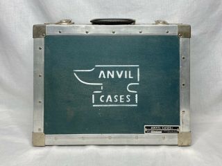 Vintage Anvil Cases Steel Metal Carrying / Brief Case 17.  5 X 13.  5 X 4.  5 Inches