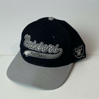 Vintage Los Angeles Raiders Football Starter Script Snapback Cap Hat Nfl