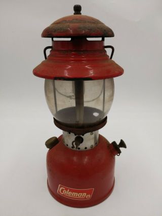 Vintage Coleman Lantern Red Canada Model 200 Dated 5 64 1964