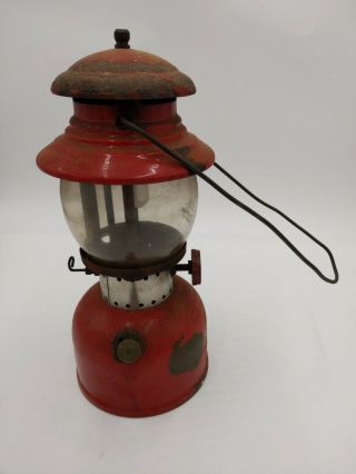 Vintage Coleman Lantern RED Canada Model 200 Dated 5 64 1964 2