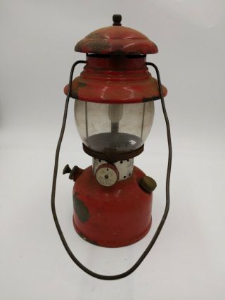 Vintage Coleman Lantern RED Canada Model 200 Dated 5 64 1964 3