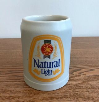 Vintage Ceramarte Natural Light Anheuser - Busch Beer Stein Mug